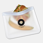 PEVA Reusable Food Storage Bag (26 cm x 20cm)-Logo