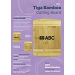 Tiga Bamboo Cutting Board-Logo