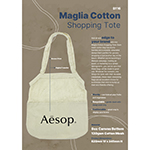 Maglia Cotton Shopping Tote-Logo