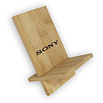 Groove Bamboo Phone Stand-Logo