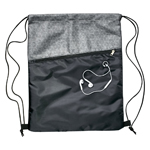 Silver Drawstring Bag-Logo