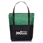 Crosshatch Tote Bag-Logo