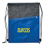 Crosshatch Drawstring Bag-Logo