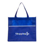 Shopping Tote Bag with Waves-Logo