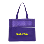 Shopping Tote Bag with Waves-Logo