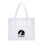 Shopping Tote Bag with Waves-Logo