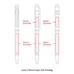 BND70XLS HEX STYLUS TWIST METAL BALL PEN-Logo