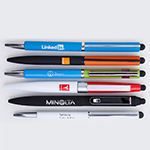 BND70XLS HEX STYLUS TWIST METAL BALL PEN-Logo