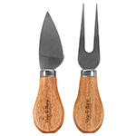 Acacia Cheeseboard & Knife Set-Logo