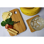 Bamboo Cutting Board (Small)-Logo