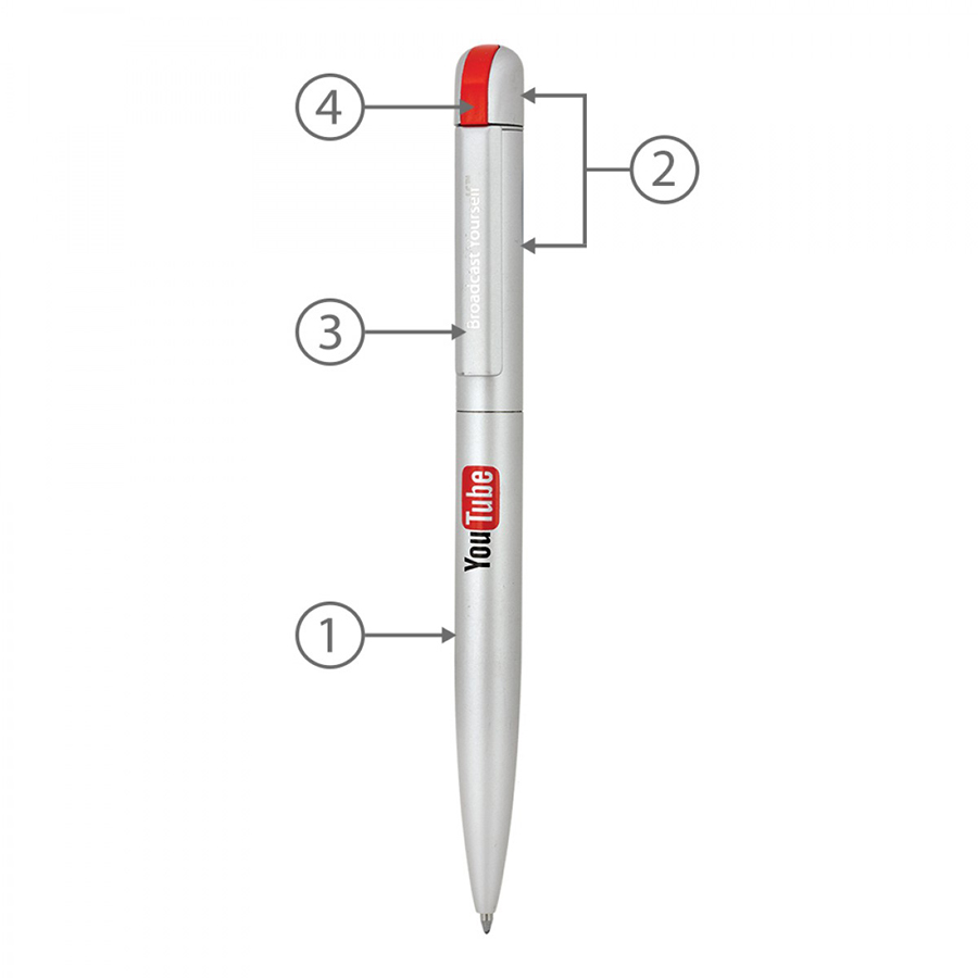 BND62 FOLK, TWIST METAL BALL PEN-Logo