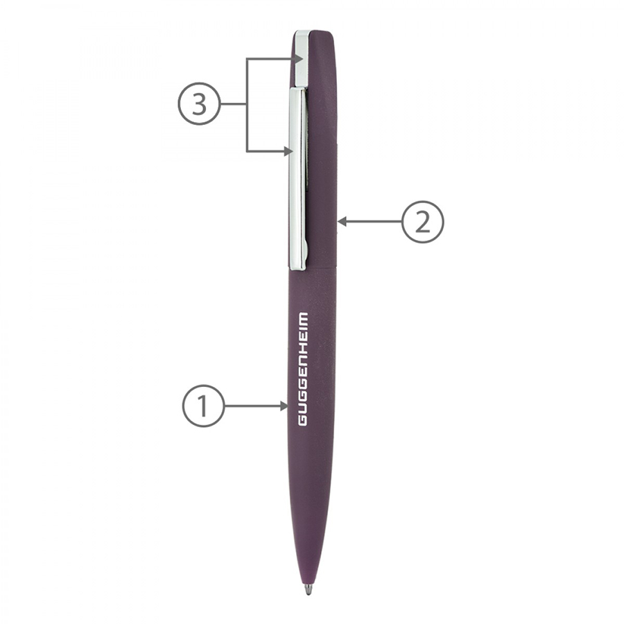 BND66 SLIM, TWIST METAL BALL PEN-Logo