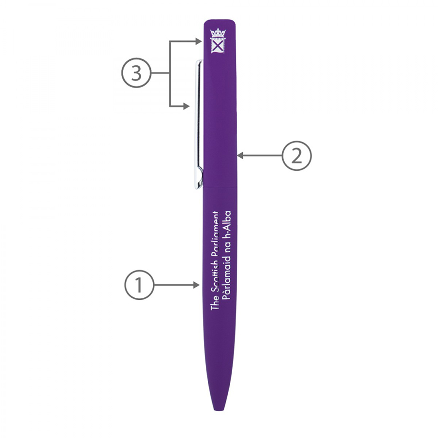 BND66 SLIM, TWIST METAL BALL PEN-Logo