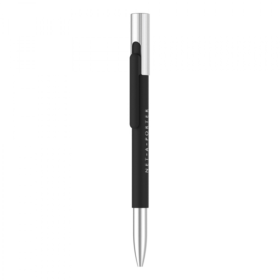 BND68 CLAS PUSH METAL BALL PEN-Logo