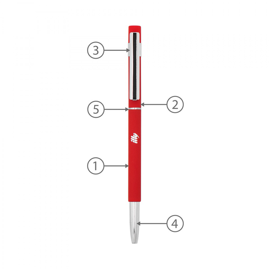 Slim Hex Pens (Custom Made To Order – BND70)-Logo