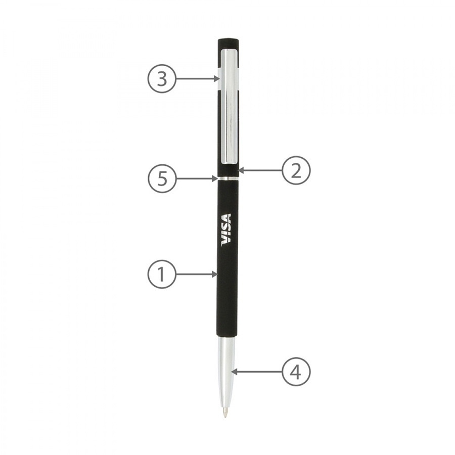 Slim Hex Pens (Custom Made To Order – BND70)-Logo