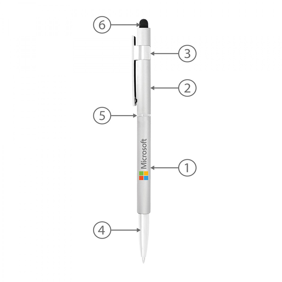 Stylus Hex Pens (Custom Made To Order – BND70S)-Logo