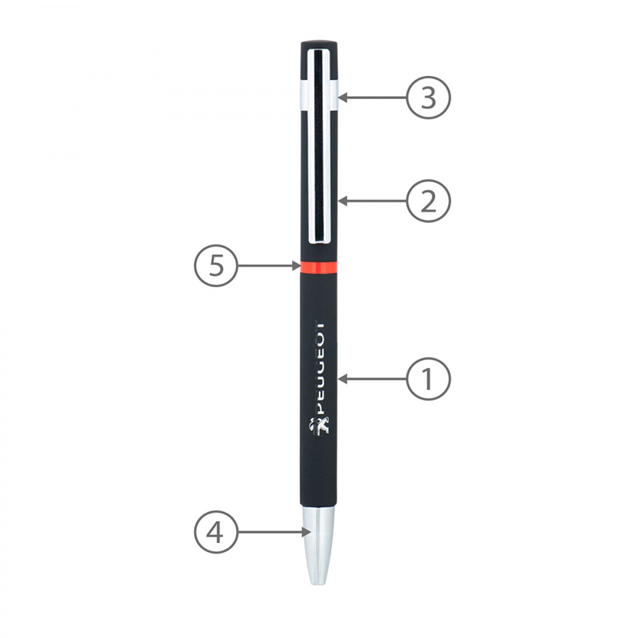 Slim Hex Pens (Custom Made To Order – BND70XL)-Logo