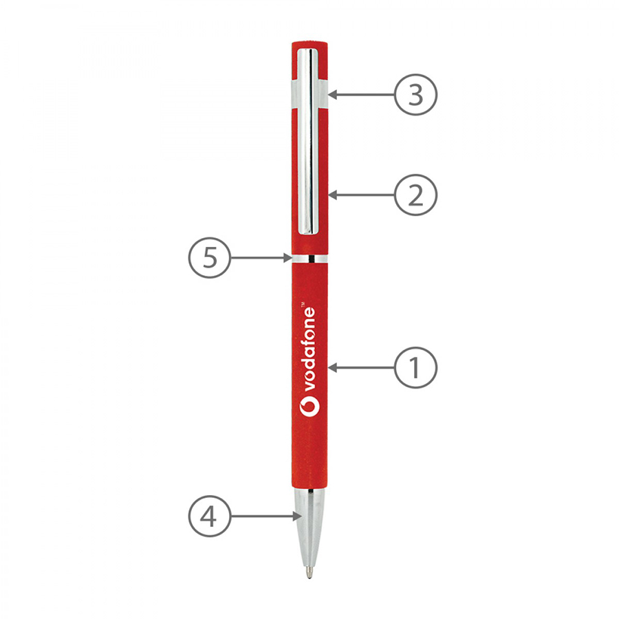 Slim Hex Pens (Custom Made To Order – BND70XL)-Logo