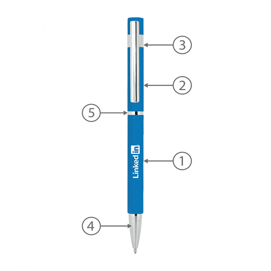 Slim Hex Pens (Custom Made To Order – BND70XL)-Logo