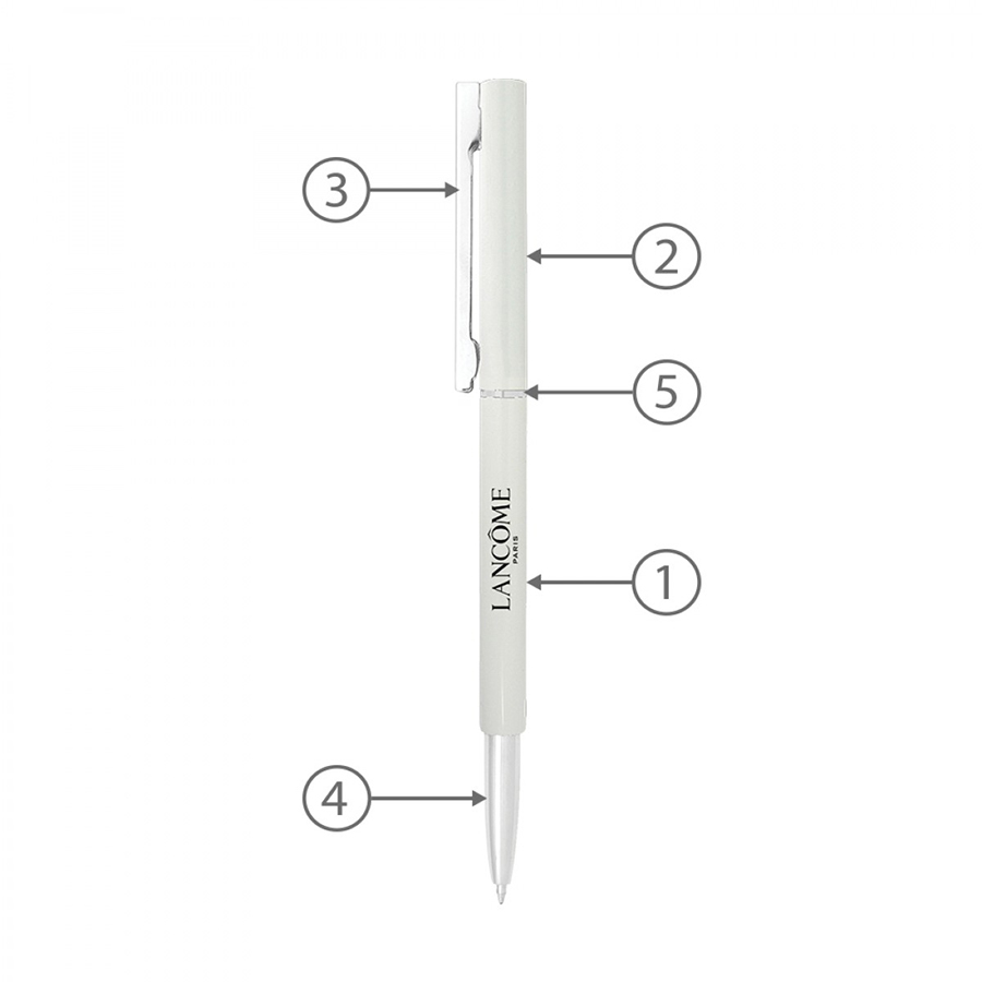 BND71 CLAP TWIST METAL BALL PEN-Logo