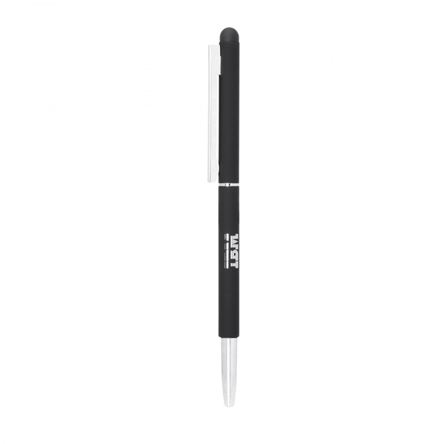 BND71S CLAP STYLUS THIN TWIST METAL BALL PEN-Logo