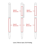 BND71S CLAP STYLUS THIN TWIST METAL BALL PEN-Logo