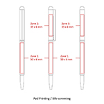 BND71S CLAP STYLUS THIN TWIST METAL BALL PEN-Logo