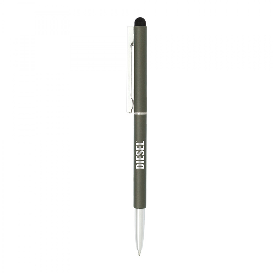 BND71S CLAP STYLUS THIN TWIST METAL BALL PEN-Logo