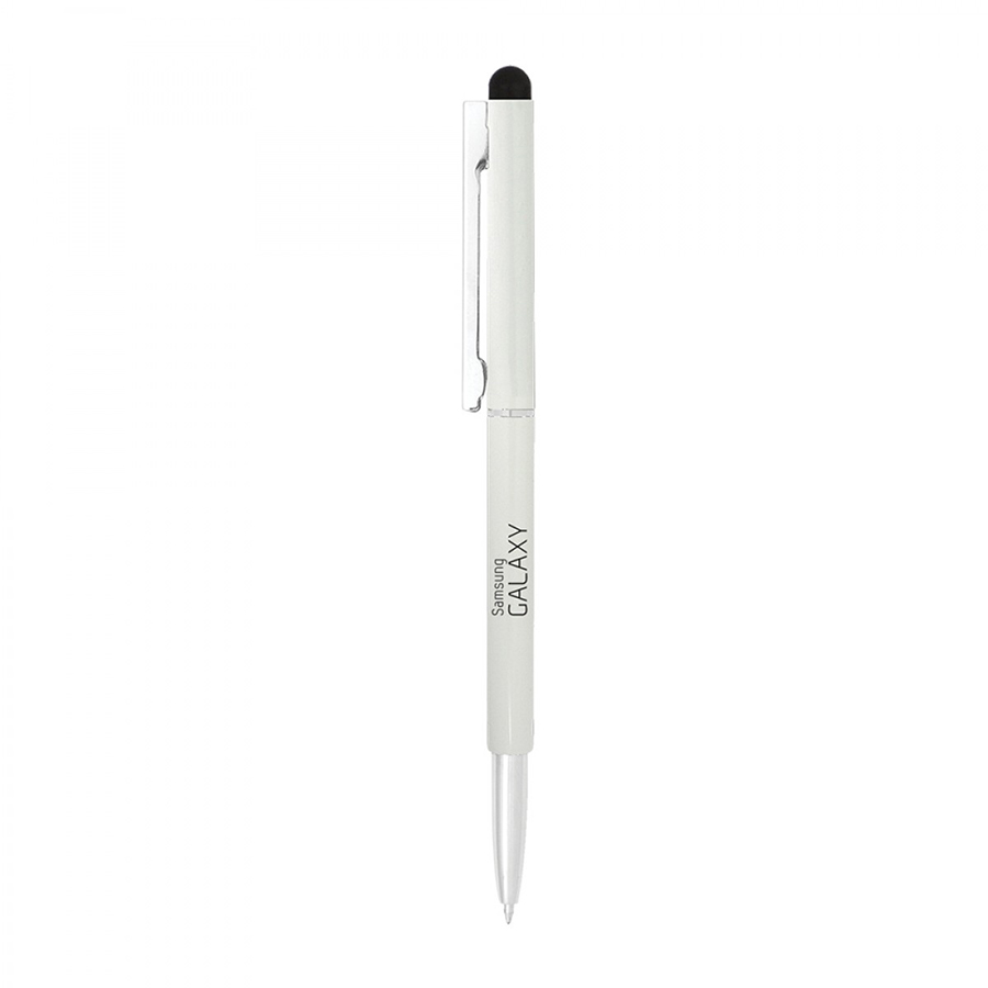 BND71S CLAP STYLUS THIN TWIST METAL BALL PEN-Logo