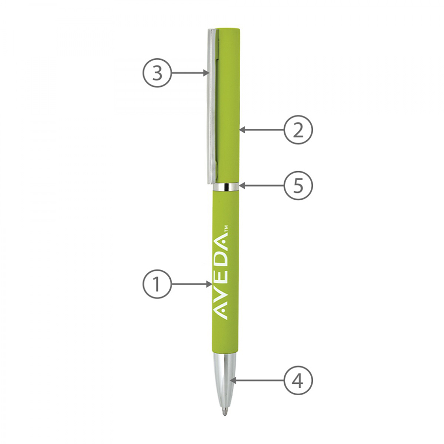 BND71XL TWIST METAL BALL PEN-Logo