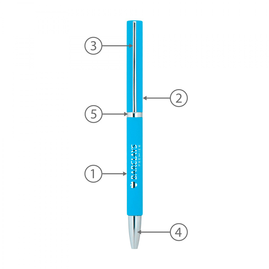 BND71XL TWIST METAL BALL PEN-Logo