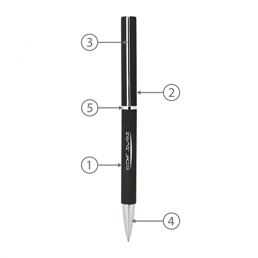 BND71XL TWIST METAL BALL PEN-Logo