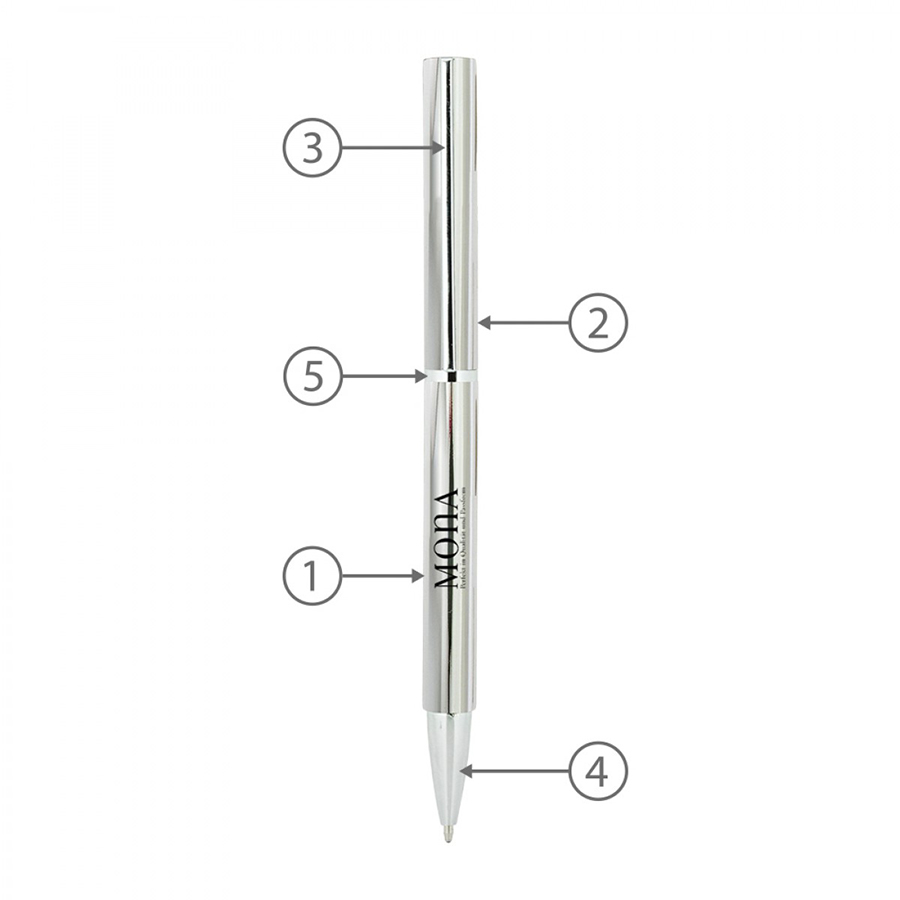 BND71XL TWIST METAL BALL PEN-Logo