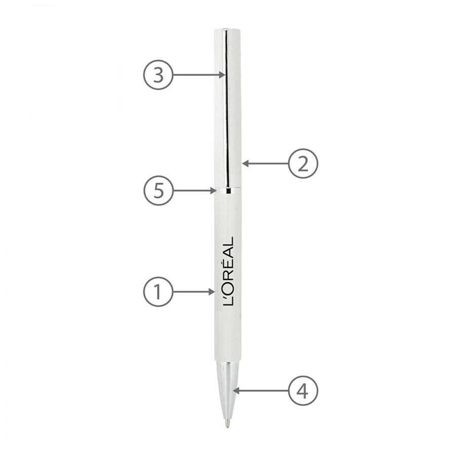 BND71XL TWIST METAL BALL PEN-Logo