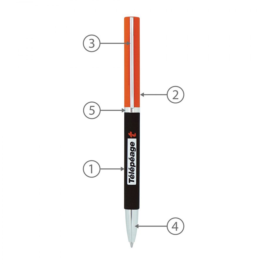 BND71XL TWIST METAL BALL PEN-Logo