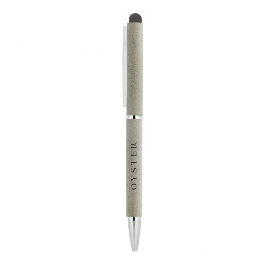 BND71XLS CLAP STYLUS TWIST METAL BALL PEN-Logo