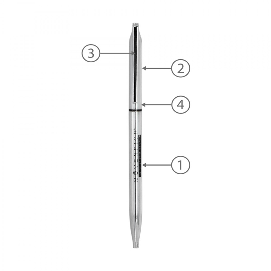 BND72 GLAD, THIN TWIST METAL BALL PEN-Logo