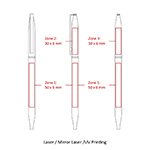 BND72 GLAD, THIN TWIST METAL BALL PEN-Logo