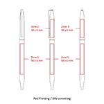 BND72 GLAD, THIN TWIST METAL BALL PEN-Logo