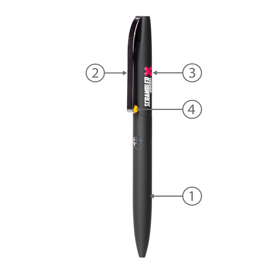 BND75 CLAW, TWIST METAL BALL PEN-Logo