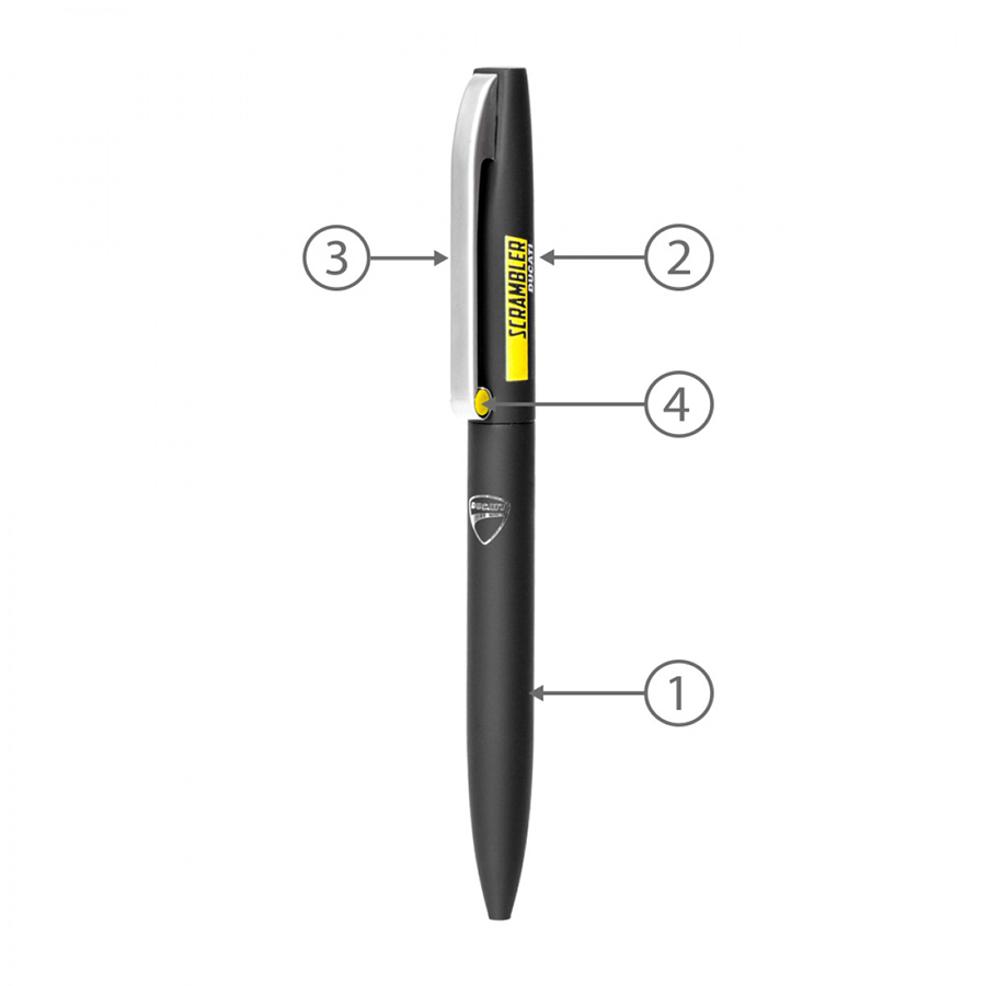 BND75 CLAW, TWIST METAL BALL PEN-Logo