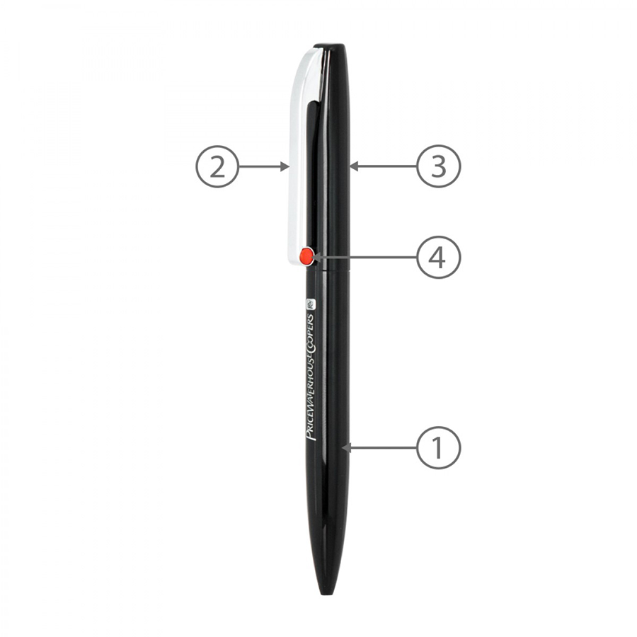 BND75 CLAW, TWIST METAL BALL PEN-Logo