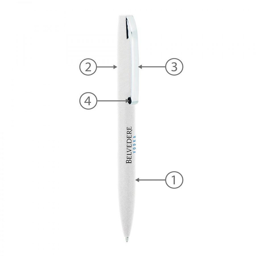 BND75 CLAW, TWIST METAL BALL PEN-Logo