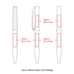 BND75 CLAW, TWIST METAL BALL PEN-Logo