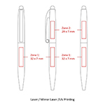 BND75S CLAW STYLUS TWIST METAL BALL PEN-Logo