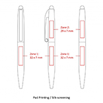 BND75S CLAW STYLUS TWIST METAL BALL PEN-Logo