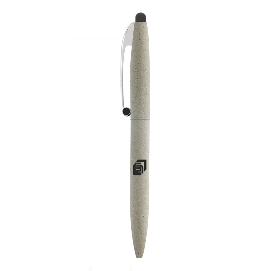 BND75S CLAW STYLUS TWIST METAL BALL PEN-Logo