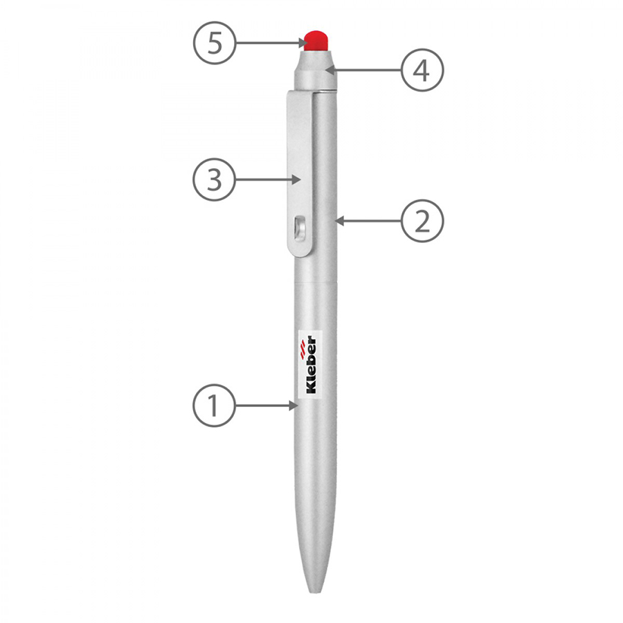 BND76S JOT, STYLUS, TWIST METAL BALLPEN-Logo