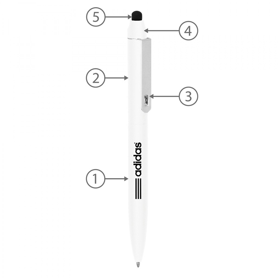 BND76S JOT, STYLUS, TWIST METAL BALLPEN-Logo